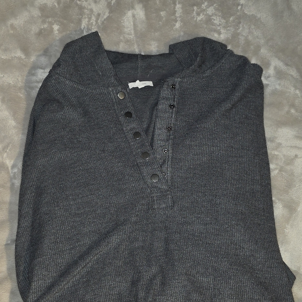 Maurices Charcoal Gray Hoodie Sweatshirt